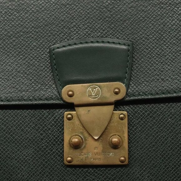 LOUIS VUITTON Taiga Pochette Kourad Clutch Bag Epicea - Picture 12 of 16